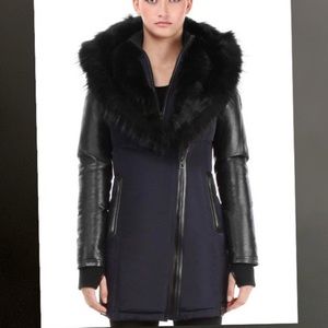 Rudsak Leather Sleeve Parka (Grace)